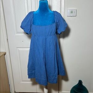 Free People Blue Mini Dress